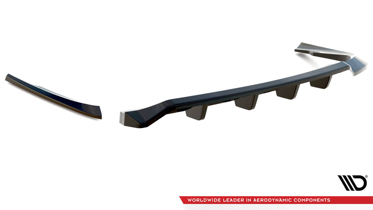 Diffusor Heckansatz passend für Volvo C70 Mk1 schwarz Hochglanz