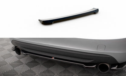 Diffusor Heckansatz passend für Volvo S60 R-Design Mk2 schwarz Hochglanz