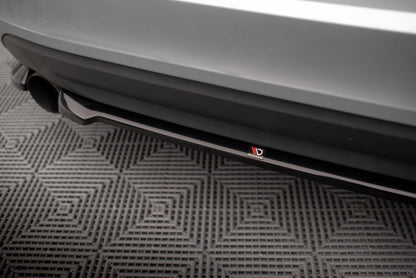 Diffusor Heckansatz passend für Volvo S60 R-Design Mk2 schwarz Hochglanz