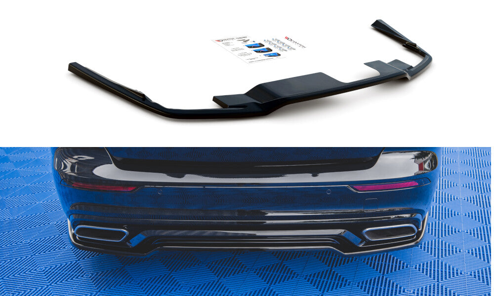 Diffusor Heckansatz passend für Volvo S60/V60 R-Design Mk3 schwarz Hochglanz