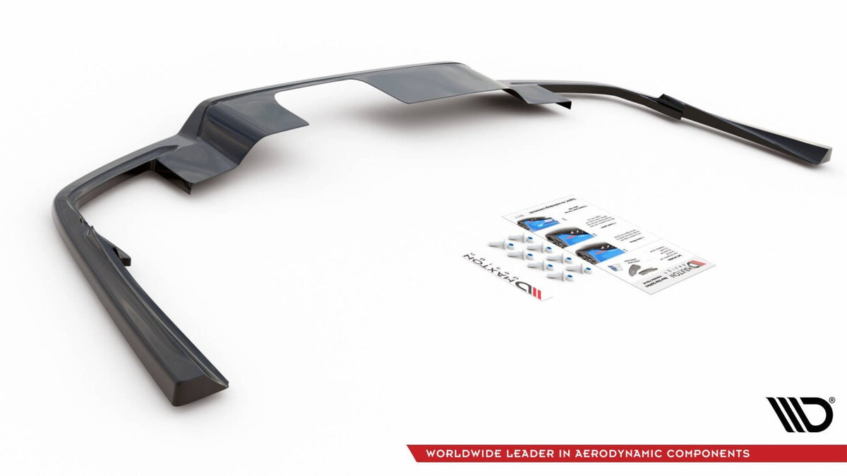 Diffusor Heckansatz passend für Volvo S60/V60 R-Design Mk3 schwarz Hochglanz