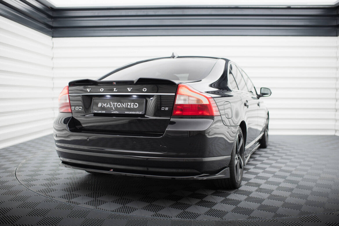 Diffusor Heckansatz passend für Volvo S80 Mk2 schwarz Hochglanz