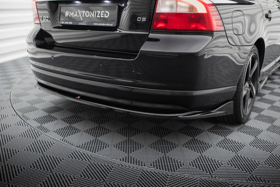 Diffusor Heckansatz passend für Volvo S80 Mk2 schwarz Hochglanz