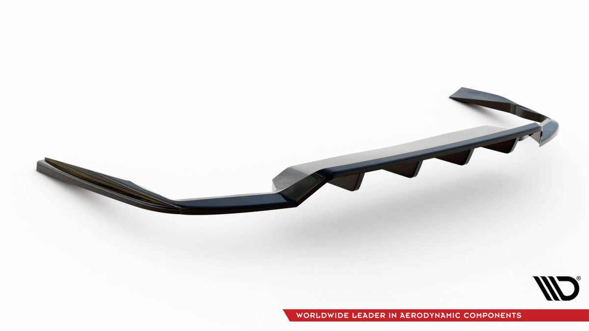 Diffusor Heckansatz passend für Volvo V90 / S90 R-Design Mk2 schwarz Hochglanz