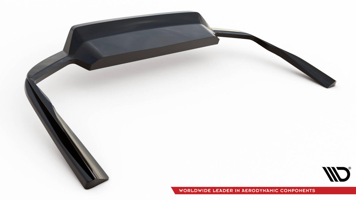 Diffusor Heckansatz passend für Volvo V90 / S90 R-Design Mk2 schwarz Hochglanz