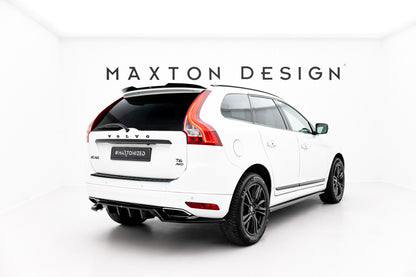 Diffusor Heckansatz passend für Volvo XC60 Mk1 FL schwarz Hochglanz