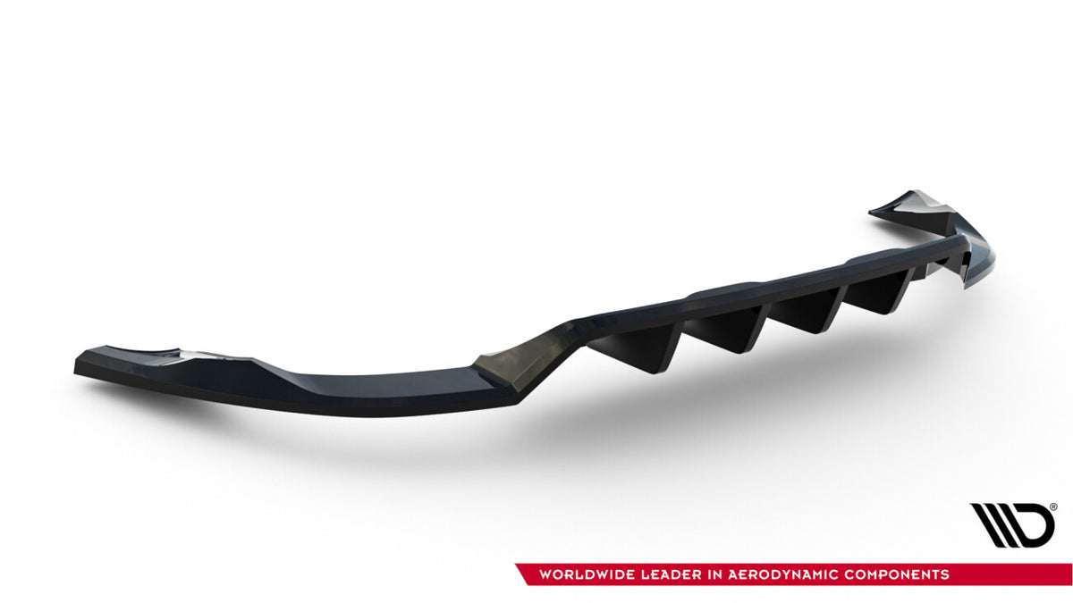 Diffusor Heckansatz passend für Volvo XC60 Mk1 FL schwarz Hochglanz