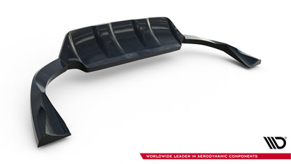 Diffusor Heckansatz passend für Volvo XC60 Mk1 FL schwarz Hochglanz
