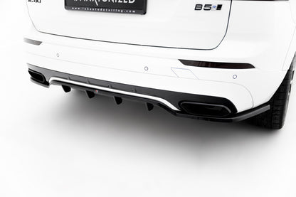 Diffusor Heckansatz passend für Volvo XC60 Mk2 R-Design schwarz Hochglanz