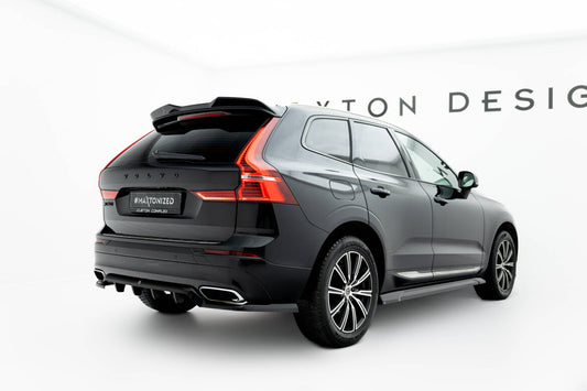 Diffusor Heckansatz passend für Volvo XC60 Mk2 schwarz Hochglanz