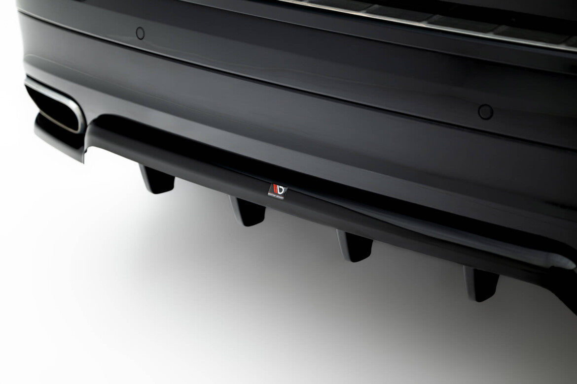 Diffusor Heckansatz passend für Volvo XC60 Mk2 schwarz Hochglanz