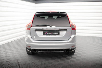 Diffusor Heckansatz passend für Volvo XC60 R-Design Mk1 FL schwarz Hochglanz