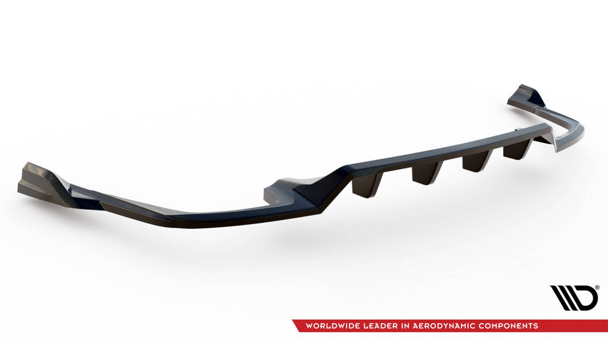 Diffusor Heckansatz passend für Volvo XC60 R-Design Mk2 FL schwarz Hochglanz