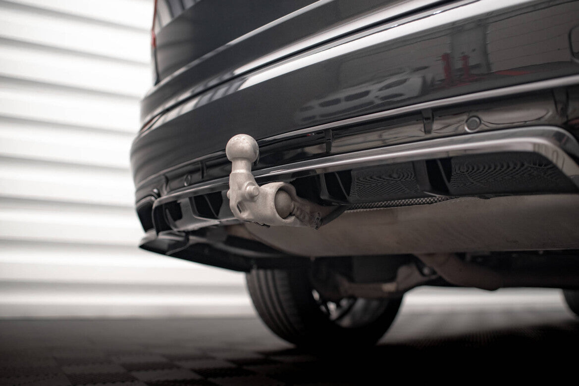 Diffusor Heckansatz passend für Volvo XC90 R-Design Mk2 FL schwarz Hochglanz