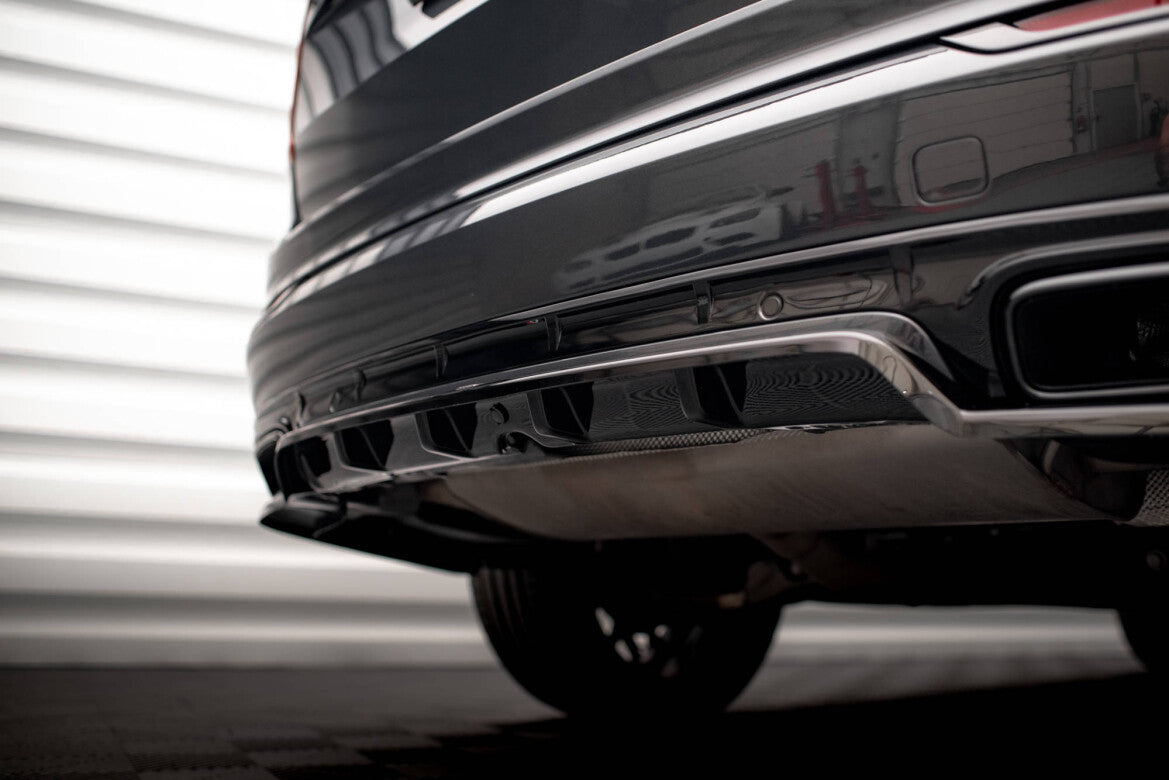 Diffusor Heckansatz passend für Volvo XC90 R-Design Mk2 FL schwarz Hochglanz