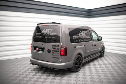 Diffusor Heckansatz passend für VW Caddy Long Mk3 FL schwarz Hochglanz