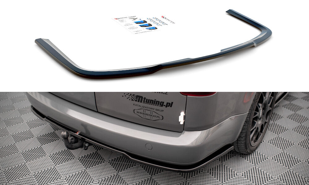 Diffusor Heckansatz passend für VW Caddy Long Mk3 FL schwarz Hochglanz