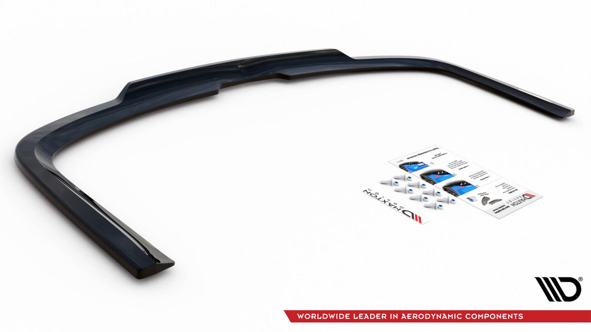 Diffusor Heckansatz passend für VW Caddy Long Mk3 FL schwarz Hochglanz