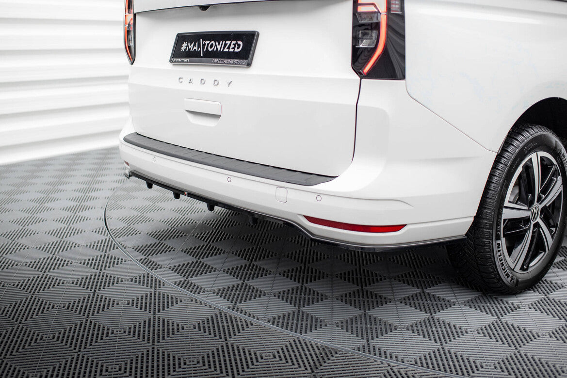 Diffusor Heckansatz passend für VW Caddy Maxi Mk5 schwarz Hochglanz