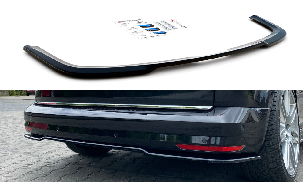 Diffusor Heckansatz passend für VW Caddy Mk. 4 schwarz Hochglanz
