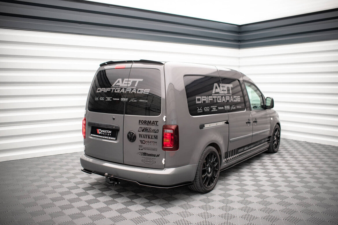 Diffusor Heckansatz passend für VW Caddy Mk3 FL schwarz matt