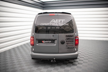 Diffusor Heckansatz passend für VW Caddy Mk3 FL schwarz matt
