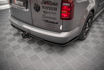 Diffusor Heckansatz passend für VW Caddy Mk3 FL schwarz matt