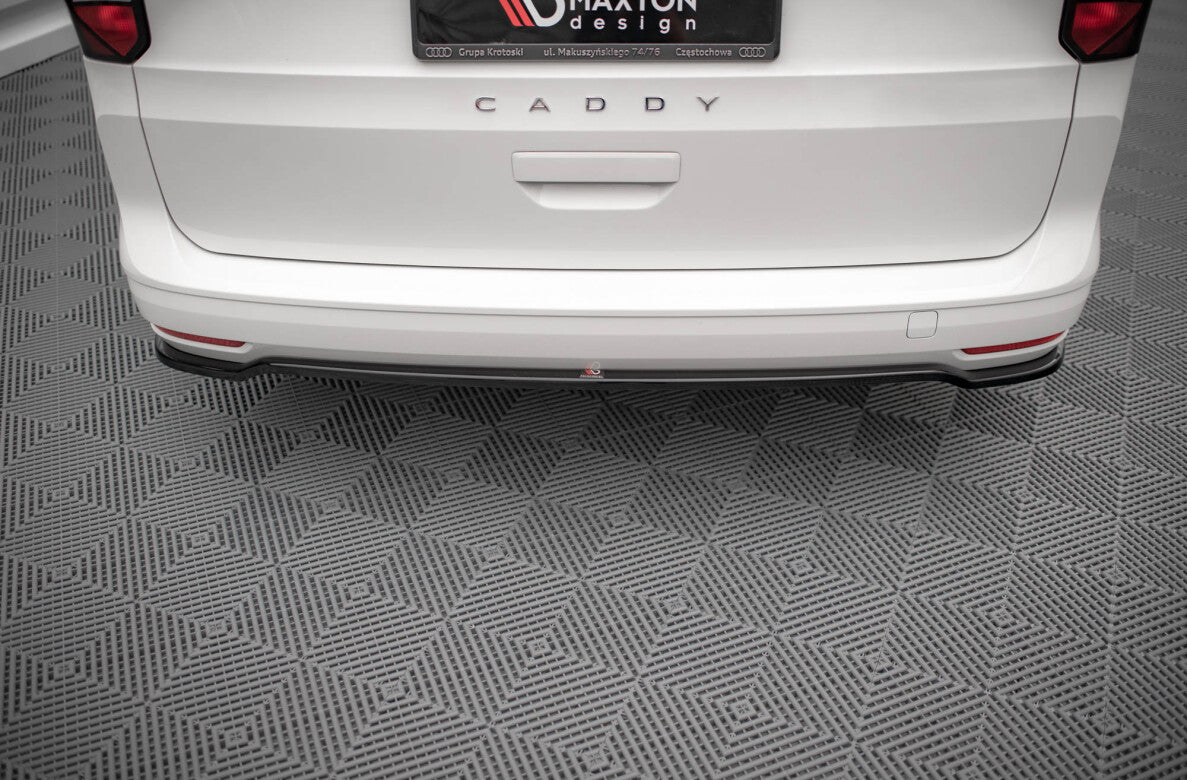 Diffusor Heckansatz passend für VW Caddy Mk5 / Ford Transit Connect Mk3 schwarz Hochglanz