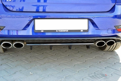 Diffusor Heckansatz passend für VW Golf 7 R FL schwarz matt
