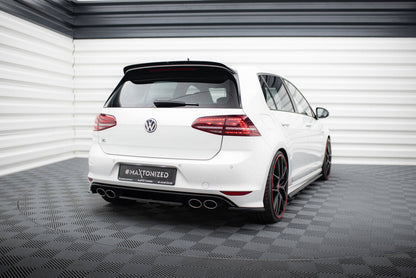 Diffusor Heckansatz passend für VW Golf 7 R schwarz Hochglanz