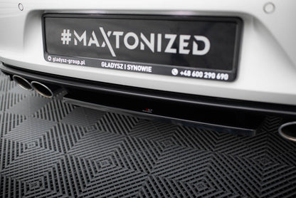 Diffusor Heckansatz passend für VW Golf 7 R schwarz Hochglanz