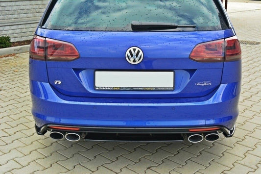 Diffusor Heckansatz passend für VW Golf 7 R VARIANT schwarz Hochglanz