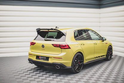 Diffusor Heckansatz passend für VW Golf 8 GTI Clubsport schwarz matt