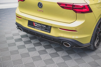 Diffusor Heckansatz passend für VW Golf GTI Clubsport Mk8 schwarz Hochglanz