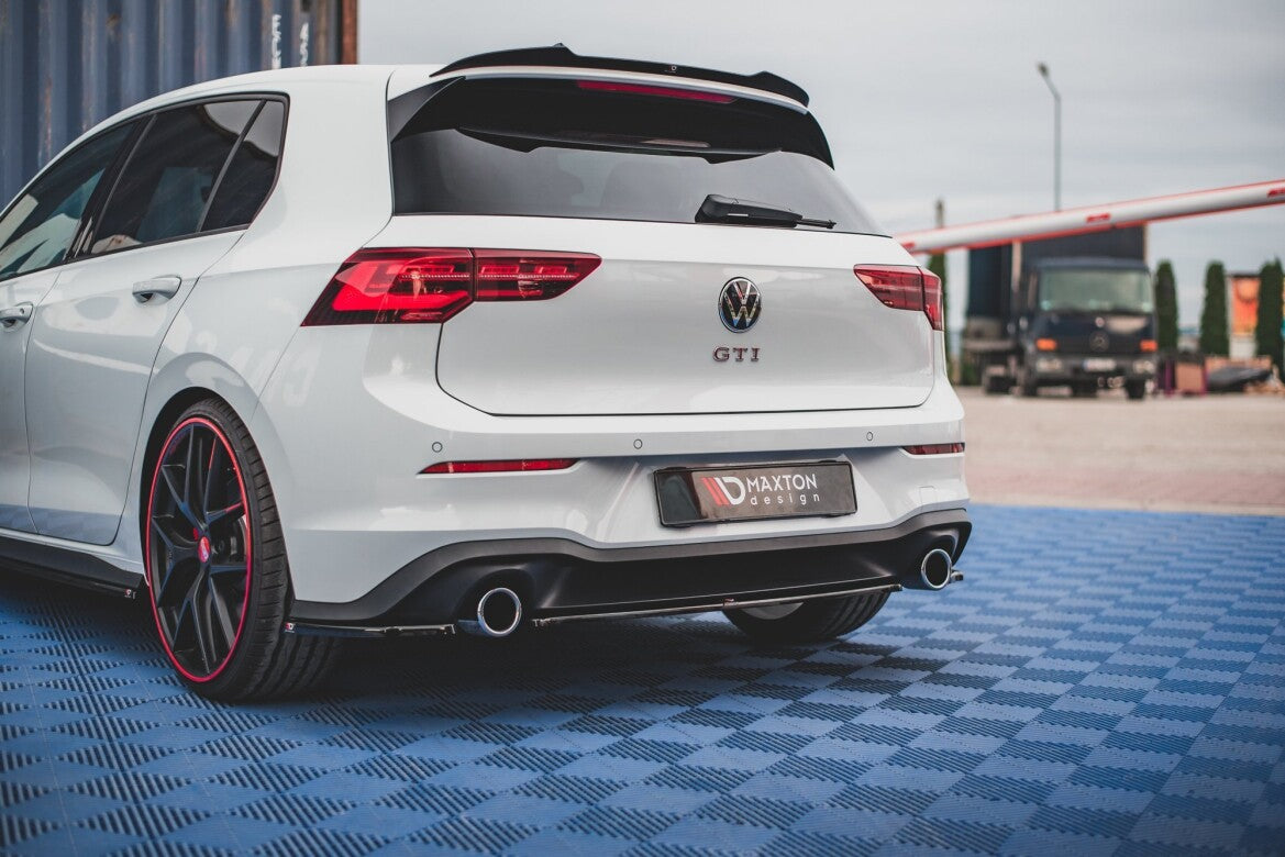 Diffusor Heckansatz passend für VW Golf GTI Mk8 schwarz Hochglanz