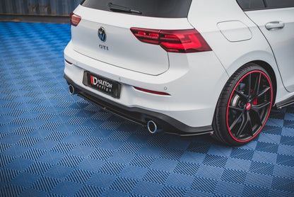 Diffusor Heckansatz passend für VW Golf GTI Mk8 schwarz Hochglanz