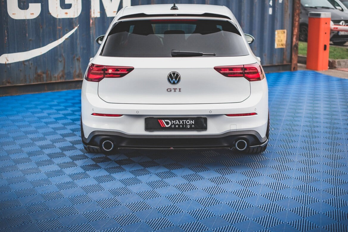 Diffusor Heckansatz passend für VW Golf GTI Mk8 schwarz Hochglanz