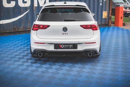 Diffusor Heckansatz passend für VW Golf GTI Mk8 schwarz Hochglanz
