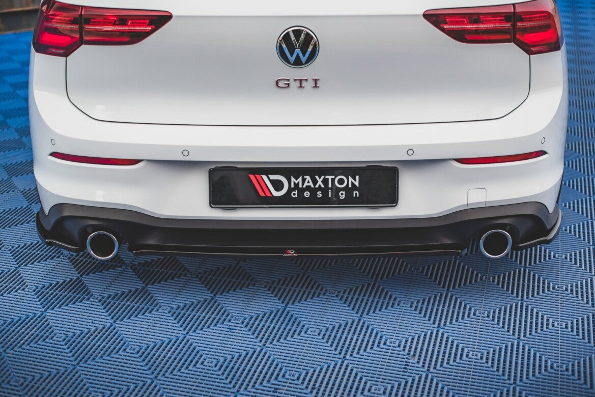 Diffusor Heckansatz passend für VW Golf GTI Mk8 schwarz Hochglanz