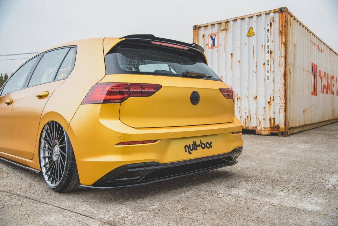 Diffusor Heckansatz passend für VW Golf Mk8 schwarz Hochglanz