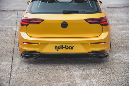 Diffusor Heckansatz passend für VW Golf Mk8 schwarz Hochglanz