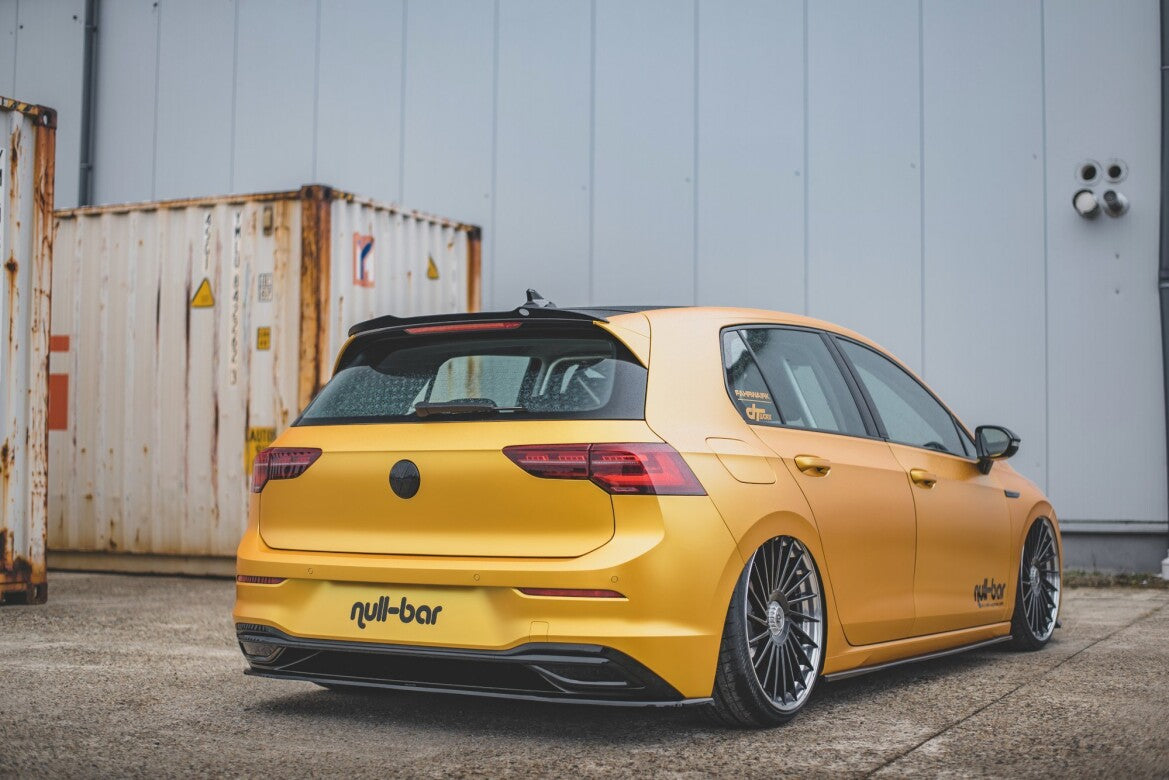 Diffusor Heckansatz passend für VW Golf Mk8 schwarz Hochglanz
