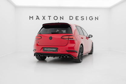 Diffusor Heckansatz passend für VW Golf R Hatchback Mk7 FL schwarz Hochglanz