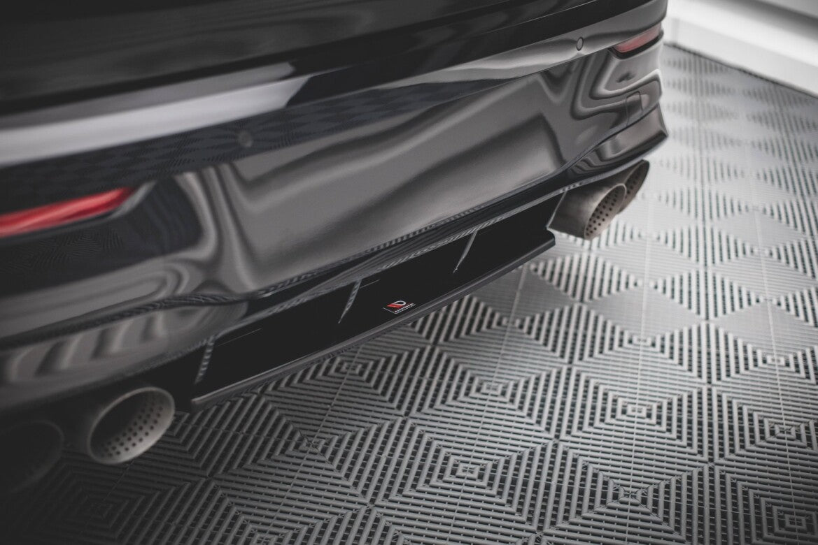 Diffusor Heckansatz passend für VW Golf R Hatchback Mk8 / Mk8 FL schwarz Hochglanz