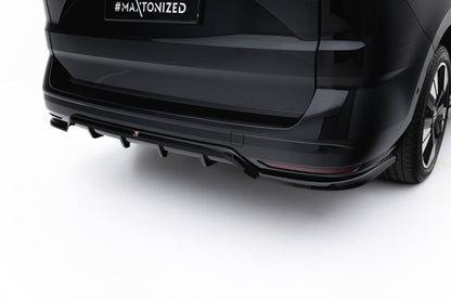 Diffusor Heckansatz passend für VW Multivan Lang Version T7 schwarz Hochglanz