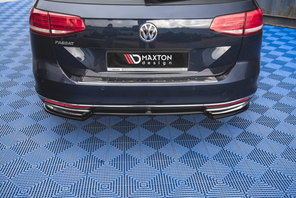 Diffusor Heckansatz passend für VW Passat B8 schwarz Hochglanz