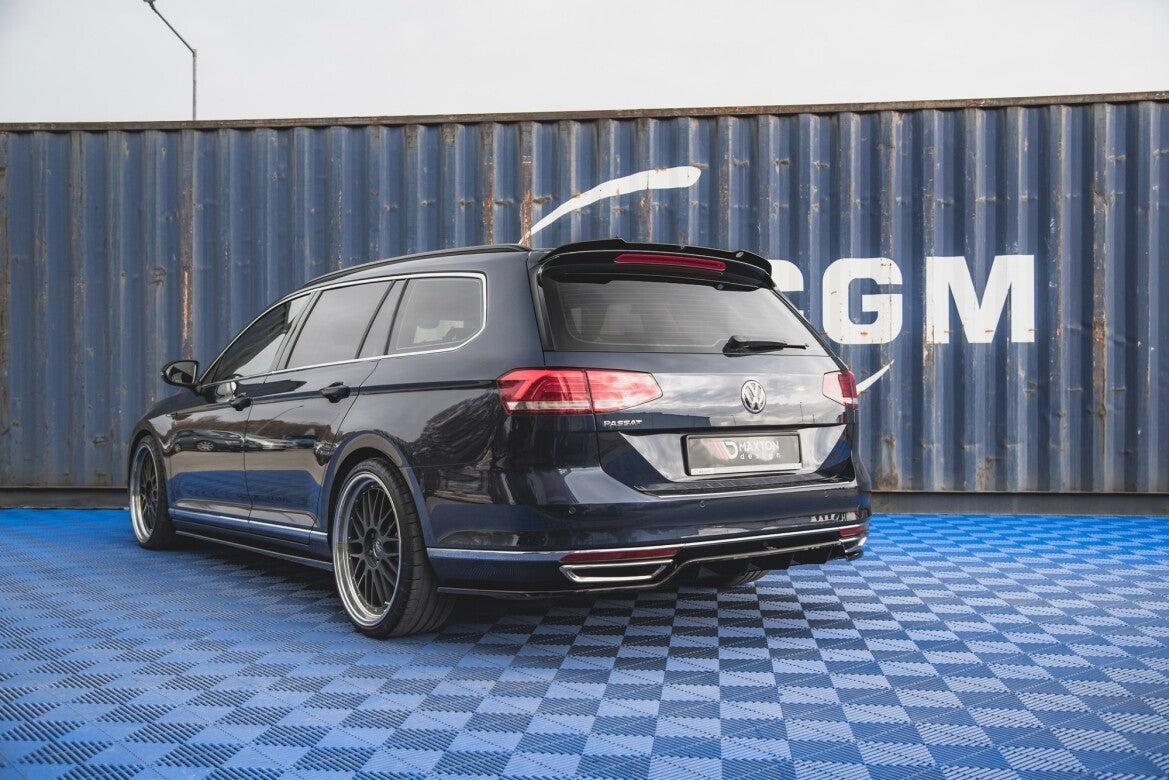 Diffusor Heckansatz passend für VW Passat B8 schwarz Hochglanz