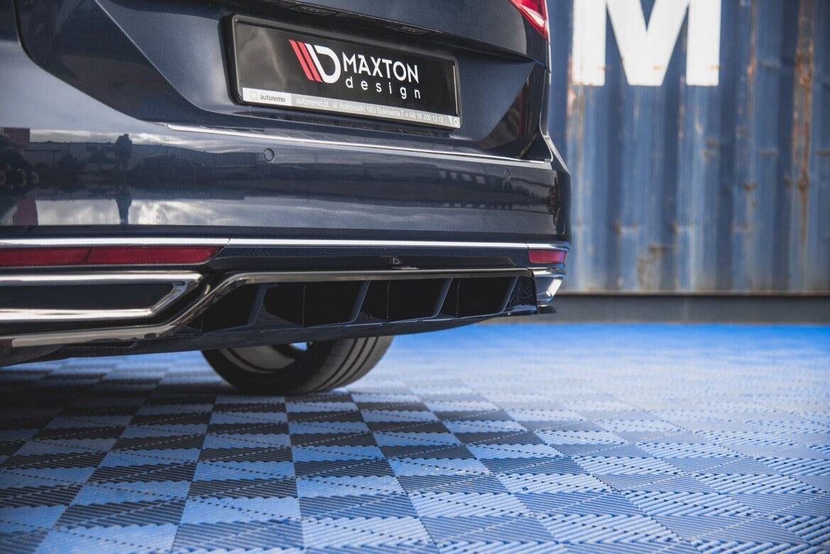 Diffusor Heckansatz passend für VW Passat B8 schwarz Hochglanz