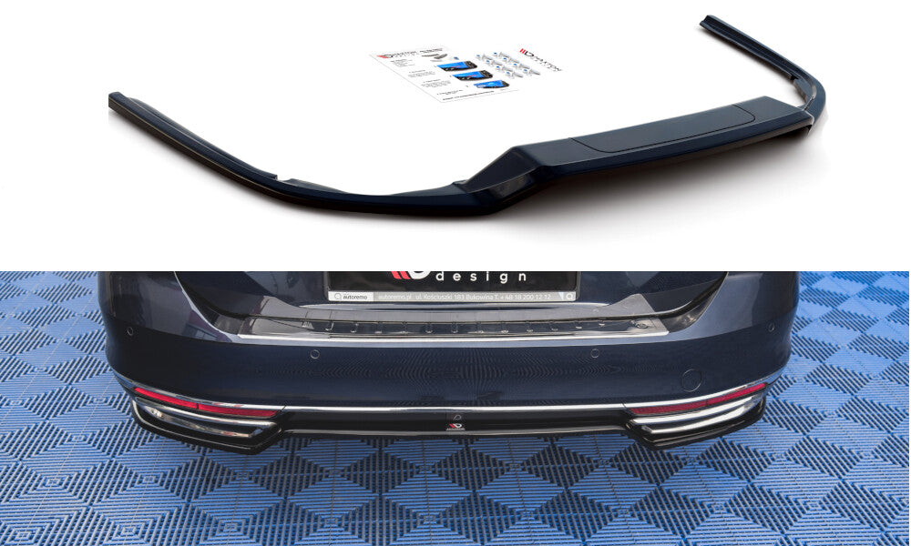 Diffusor Heckansatz passend für VW Passat B8 schwarz Hochglanz