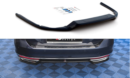 Diffusor Heckansatz passend für VW Passat B8 schwarz Hochglanz